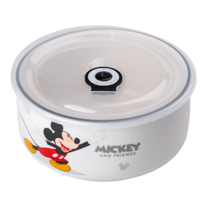 Міккі Маус керамічна дитяча глибока миска 850 мл з кришкою HP-15-11 (50002)