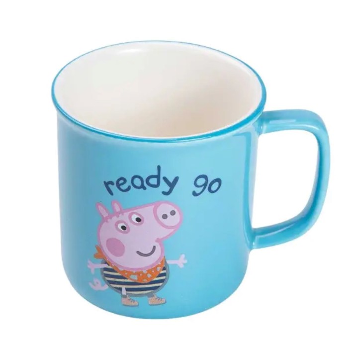 Набір із 6 чашок Peppa Pig, 150 мл, синій. (67766)