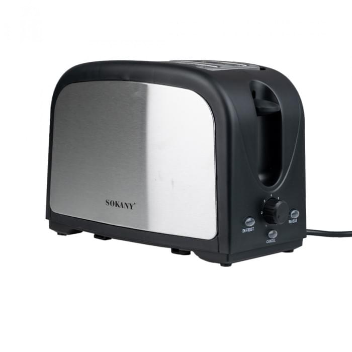 Тостер Sokany HJT008SBST з двома відділеннями 800 Вт (38998)