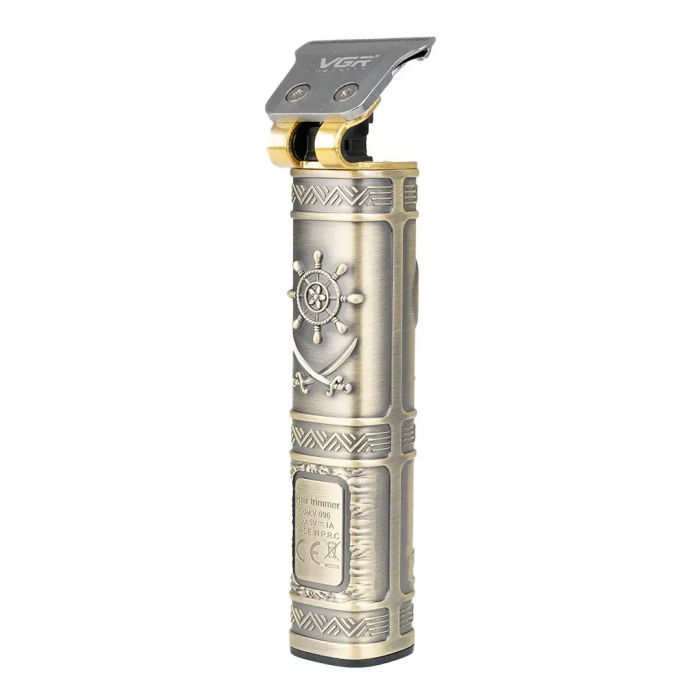 Тример VGR V-096 з насадками та USB, золото (40632)