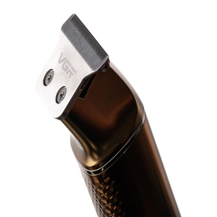Тример для стрижки VGR V-986 з насадками та USB, золото (64999)