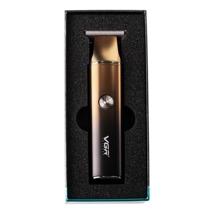 Тример для стрижки VGR V-986 з насадками та USB, золото (64999)