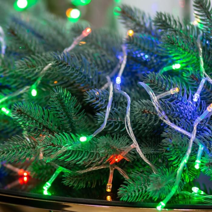 Гірлянда нитка світлодіодна GarlandoPro 50 LED 6м 8 режимов гірлянда новорічна W100LEDML (89411)