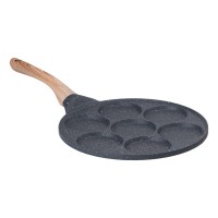 Сковорода з антипригарним покриттям 26 см для млинців, яєць та оладок, 7-секційна кругла сіра (52736)