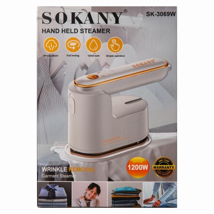 Відпарювач Sokany SK-3069 Ручний 1200 Вт білий (74483)