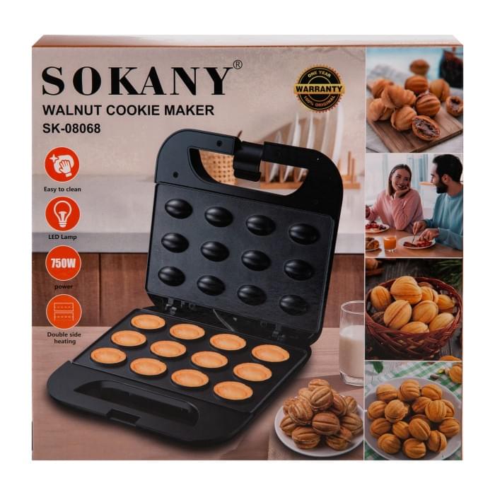 Електрична горішниця Sokany 750 Вт з антипригарним покриттям SK-08068 (71076)