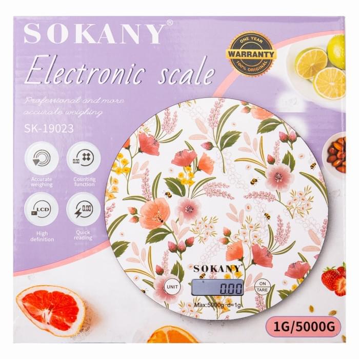 Кухонні ваги Sokany SK-19023BL електронні до 5 кг (35178)