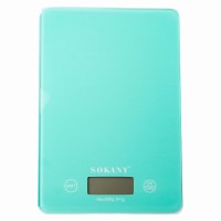 Кухонні ваги Sokany SK-19027M електронні до 5 кг м'ятні (74051)