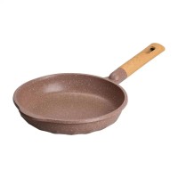 Алюмінієва сковорода 1,8 л, мармурове антипригарне покриття, Ø 24 см, товсте дно, кавовий MGC (13221)