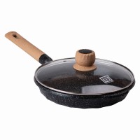 Алюмінієва сковорода 2,2 л з мармуровим антипригарним покриттям Ø 26 см MGC Black HP-4-424B (57260)