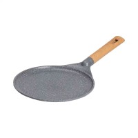 Алюмінієва млинна сковорода з мармуровим антипригарним покриттям Ø 26 см, товсте дно MGC сірий HP-4-429G (19948)