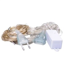 Гірлянда штора світлодіодна GarlandoPro 200LED Роса 3х3м 8 режимів 10 ниток гірлянда роса на ялинці Синій 173306BL (14918)