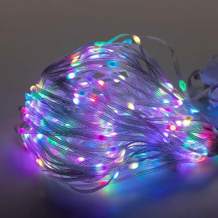 Розумна гірлянда Smart штора 400 LED 3*3 м з керуванням зі смартфона, мультиколор W006SH (69601)
