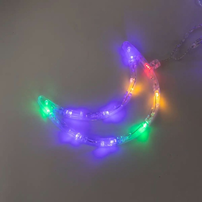 Електрична гірлянда Зірка штора 3 метри на вікно для фотозон мультиколор (80457)