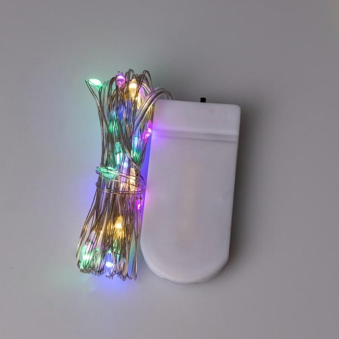 Гірлянда світлодіодна на батарейках GarlandoPro 30LED 3м мідний дріт гірлянди роса 1733017ML (52949)
