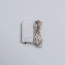 Світлодіодна гірлянда Роса 3 метри на батарейках 30 led нитка на білому дроті біла (77162)