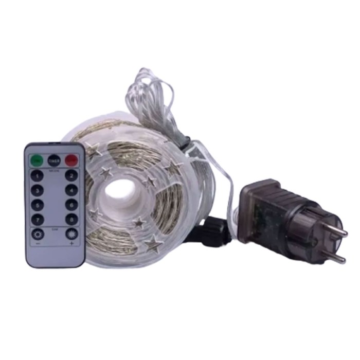 Гірлянда роса на пульті 100 метрів на 1000 led світлодіодів крапля на білому дроті мультиколор 1000L100MWML (67999)