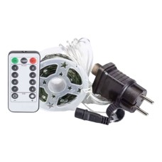 Гірлянда роса на пульті 50 метрів на 500 led світлодіодів крапля на зеленому дроті синя 500L50MGBL (82504)