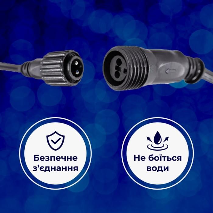 Гірлянда вулична стрічка світлодіодна Дюралайт 480 LED 16м морозостійка прозорий дріт DR20МBL (51019)