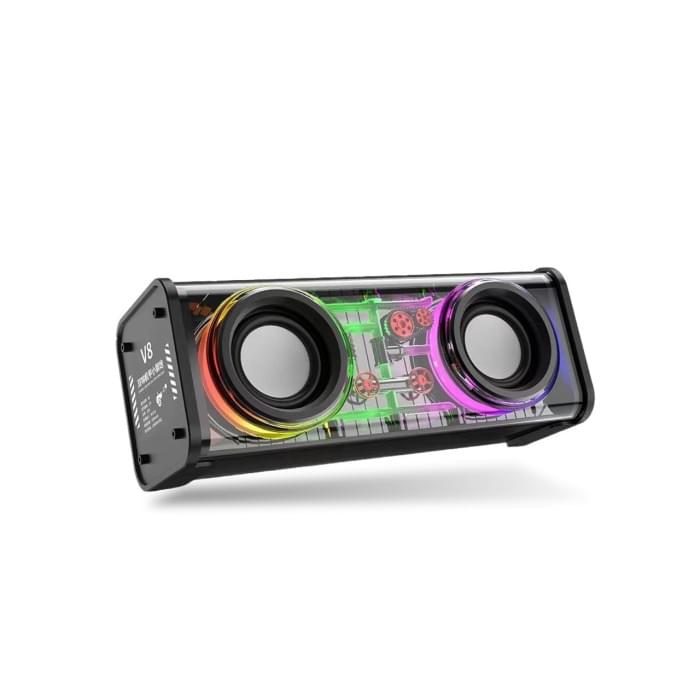 Колонка портативна V8 BT/TF/USB/TWS 10 Вт чорна (72587)