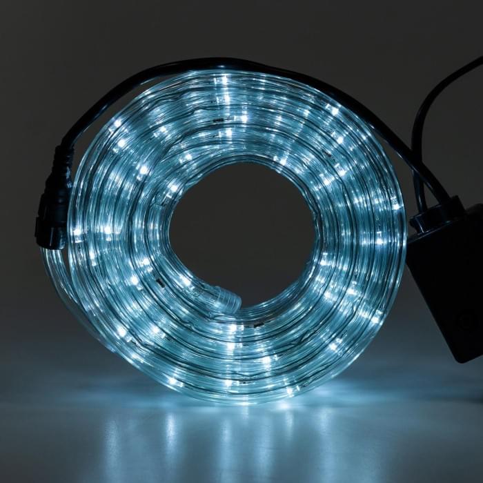 Гірлянда вулична стрічка світлодіодна Дюралайт 480 LED 16м морозостійка прозорий дріт Білий DR20МW (21590)