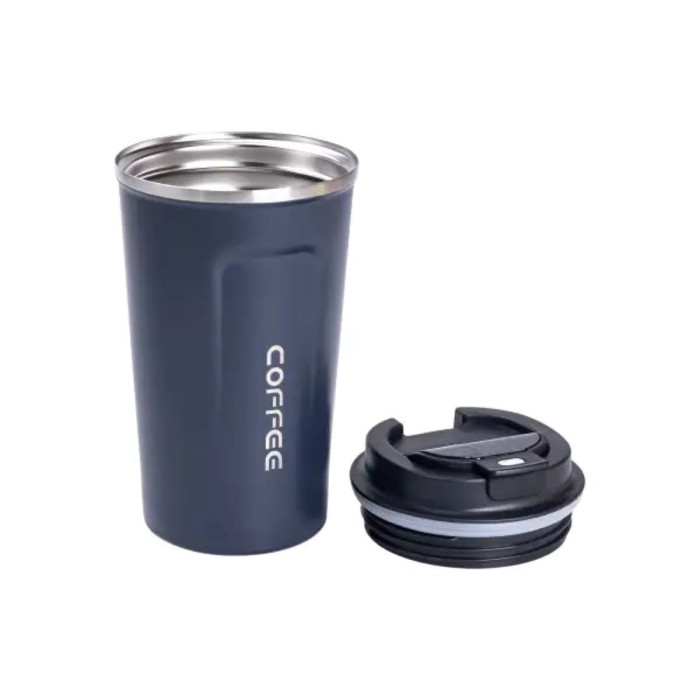 Термокружка Coffee з датчиком температури 380 мл синя HPGM5821BL (52615)