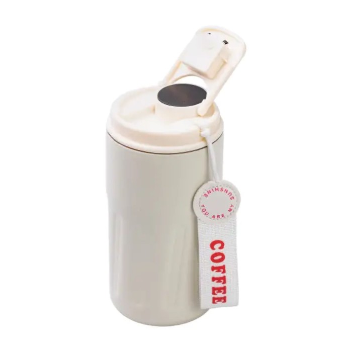 Термочашка Coffee з датчиком температури 500 мл біла HP-14-10W (63655)