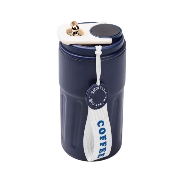 Термочашка Coffee з датчиком температури 500 мл синя HP-14-10BL (81482)