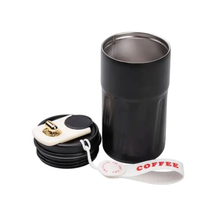 Термочашка Coffee з датчиком температури 500 мл чорна HP-14-10B (25469)
