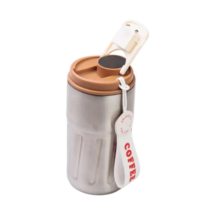Термочашка Coffee з датчиком температури 500 мл коричнева HP-14-10BR (37225)