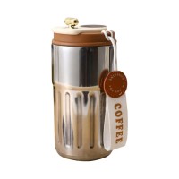Термочашка Coffee з датчиком температури 500 мл коричнева HP-14-10BR (37225)