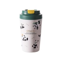 Термочашка Panda з керамічною колбою 380 мл Зелена HP-14-12GR (85776)