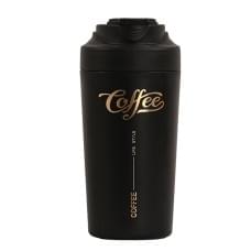 Термочашка Coffee з ремінцем 480 мл чорна HP-14-14B (13504)