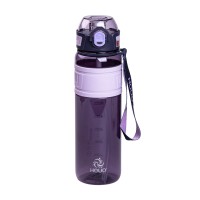 Пляшка для води Houo спортивна 1 літр з фліп кришкою фіолетова HP-14-33V (64339)