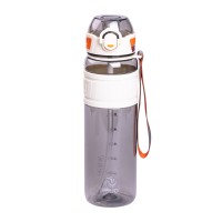 Пляшка для води Houo спортивна 1 літр з фліп кришкою біла HP-14-33W (69555)