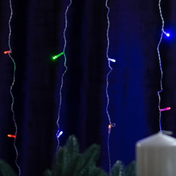 Гірлянда штора світлодіодна GarlandoPro 160LED 8 ліній 1,5х1,5 м гірлянда на штору ZWM2160LEDML (10419)