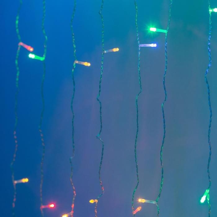 Гірлянда штора світлодіодна GarlandoPro 160LED 8 ліній 1,5х1,5 м гірлянда на штору ZWM2160LEDML (10419)