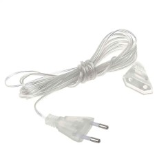 Подовжувач для гірлянд 5 метрів прозорий дріт 220V 5МTR (10483)