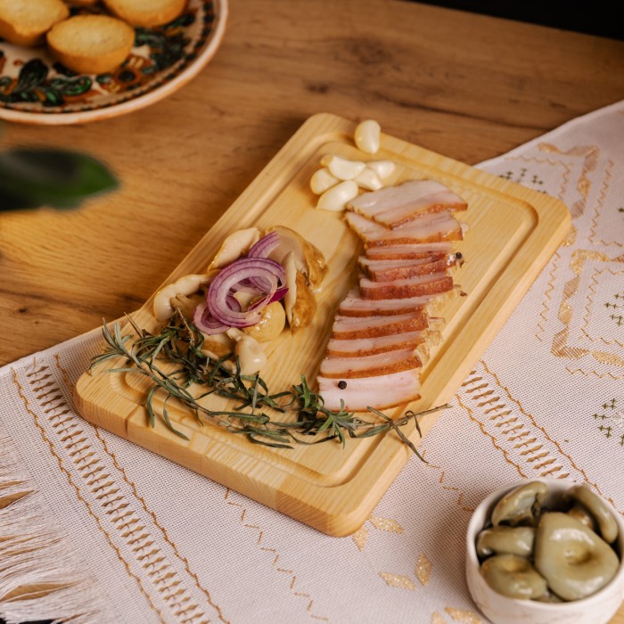 Прямокутна дошка для сервірування 40×20 см для подачі, ясен (37592)