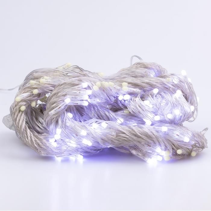 Гірлянда штора 3х2 м 144 LED світлодіодна мідний провід 16 ниток Білий ZWM2320LEDW (28033)