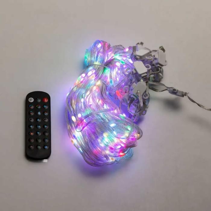 Розумна гірлянда Smart штора 200 LED 3*2 м з керуванням зі смартфона, мультиколор W005SH (81877)