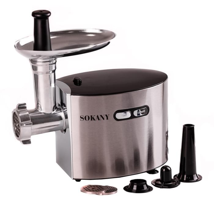 М'ясорубка Sokany SK091 для дому 2500 Вт сталь (42519)