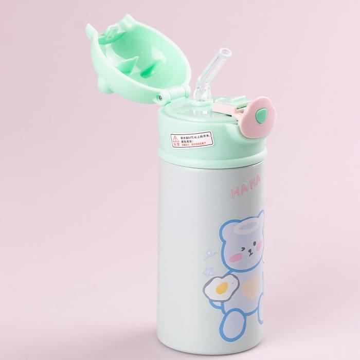 Термос дитячий Beizhiming Vacuum Cup 300ml термос із поїлкою термос із трубочкою для дітей М'ятний HP146M (34675)