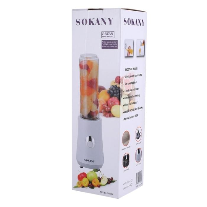 Міні для смузі Sokany BL-709A на 400 мл 260 Вт білий (28757)