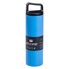 Термос металевий 500 мл з нержавіючої сталі Bottle Sport з ручкою синій HPGM5009BL (34811)