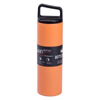 Термос металевий 500 мл з нержавіючої сталі Bottle Sport з ручкою помаранчевий HPGM5009O (14741)