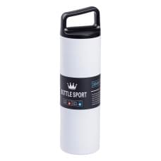 Термос металевий 500 мл з нержавіючої сталі Bottle Sport з ручкою білий HPGM5009W (86920)