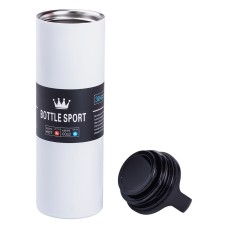 Термос металевий 500 мл з нержавіючої сталі Bottle Sport з ручкою білий HPGM5009W (86920)