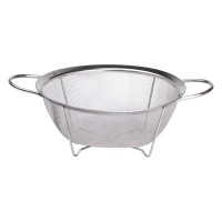 Друшляк з двома ручками 22 см дрібнокомірчаста сітка з нержавіючої сталі HP-19-2-22CM (81441)
