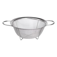 Друшляк з двома ручками 25 см дрібнокомірчаста сітка з нержавіючої сталі HP-19-2-25CM (50067)